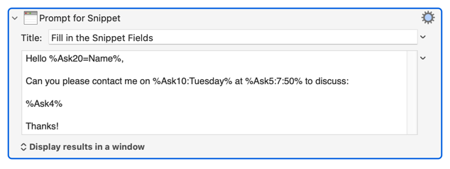  Prompt For Snippet Action 