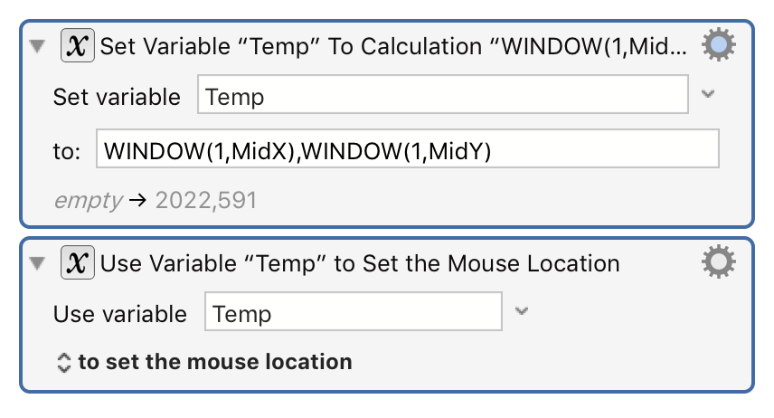 Calculation example