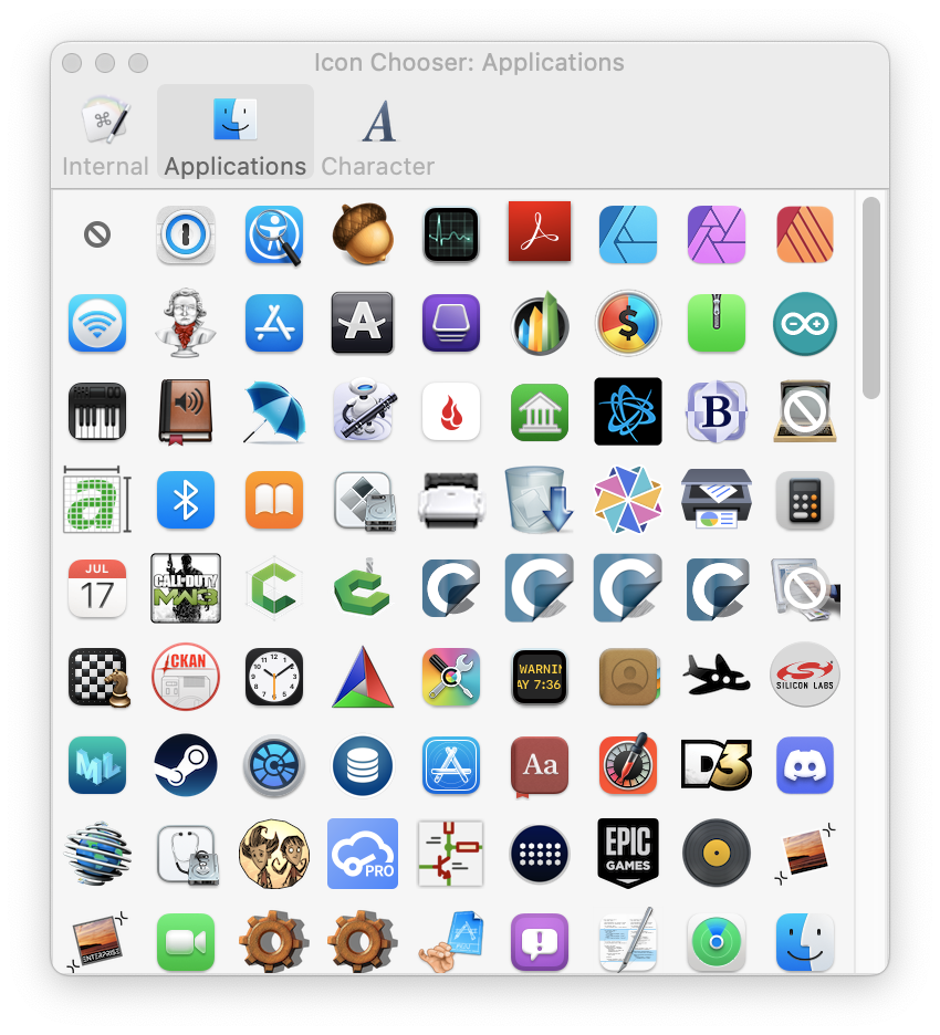  Icon Chooser Window 